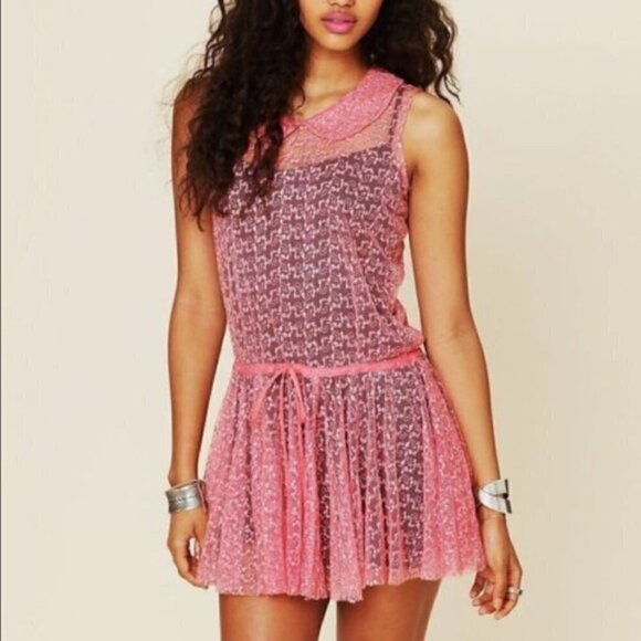 Free people Pink Lace Dress - Picture 12 of 12